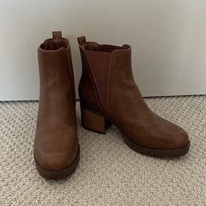 MIA Chestnut Ankle Booties